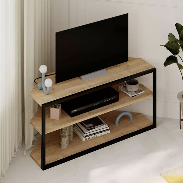 Hanah Home TV Stand Sapphire Oak Echo - Sapphire Oak