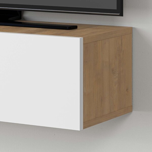 Hanah Home TV-állvány Sapphire Oak White Francy 135 - Sapphire Oak, White
