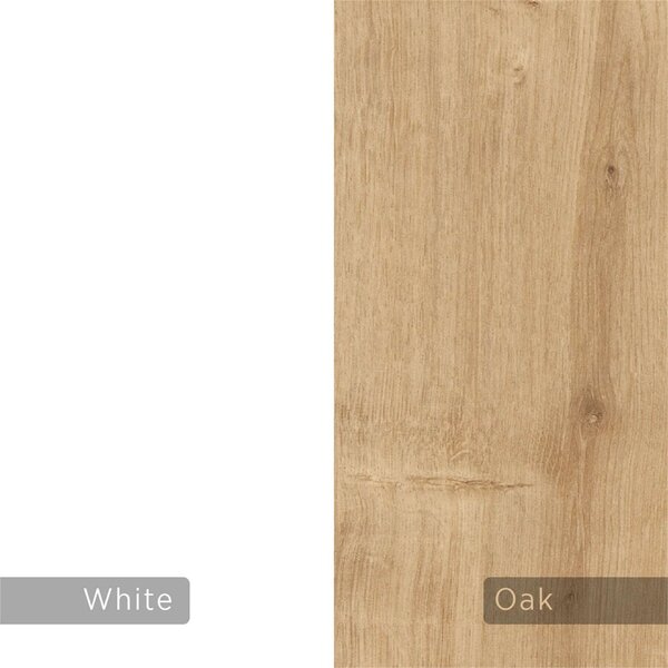 Hanah Home TV-állvány Sapphire Oak White Francy 135 - Sapphire Oak, White