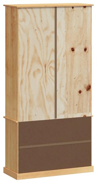 VIGO tömör fenyőfa könyvespolc 85x35x170 cm