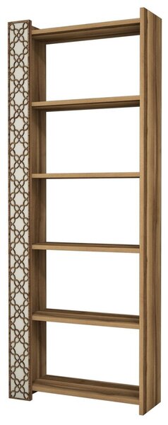 Hanah Home Könyvespolc Walnut Cream City - Dió, Krém