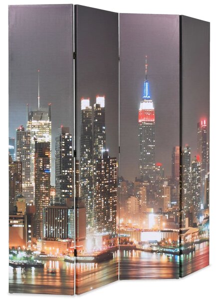 VidaXL éjszakai New York mintás paraván 160 x 170 cm