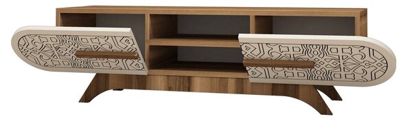Hanah Home Defne TV állvány - diófa/krém