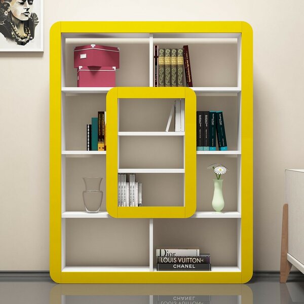 Hanah Home Könyvespolc White Yellow Orkide - Fehér, Sárga