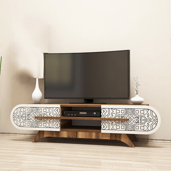 Hanah Home Defne TV állvány - diófa/krém