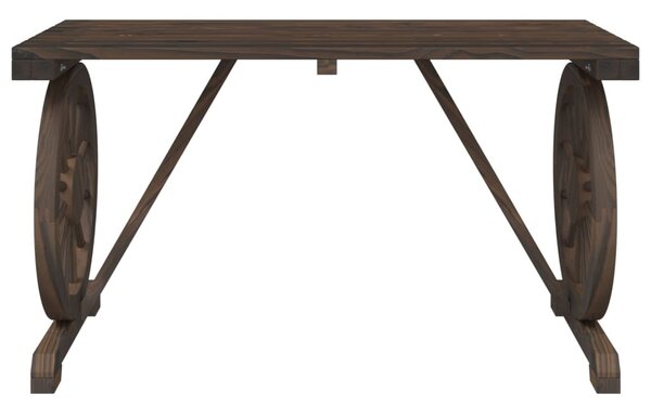 Tömör fenyőfa kerti asztal 115 x 55 x 65 cm