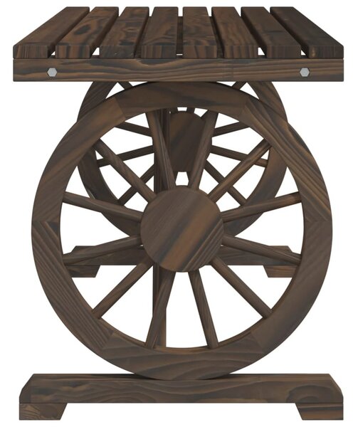 Tömör fenyőfa kerti asztal 115 x 55 x 65 cm