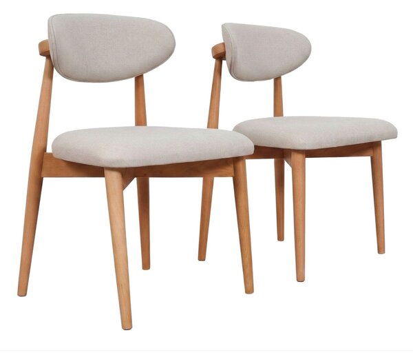 Hanah Home szék szett (2 darabos) tölgy bézs Bohem - tölgy, bézs