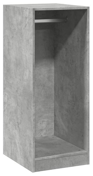 Betonszürke szerelt fa ruhásszekrény 48 x 41 x 102 cm