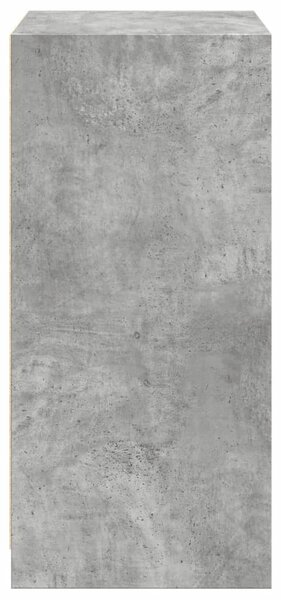 Betonszürke szerelt fa ruhásszekrény 48 x 41 x 102 cm