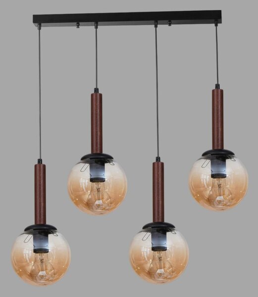 Opviq Csillár Honey Walnut Fekete 9070-6
