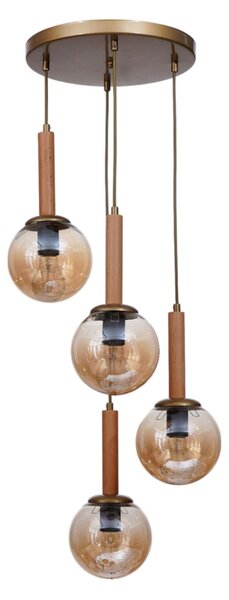 Opviq Csillár Honey Oak Gold 9072-4