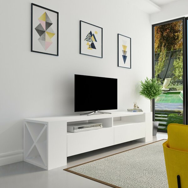 Hanah Home TV állvány Fehér Sosruko - Fehér