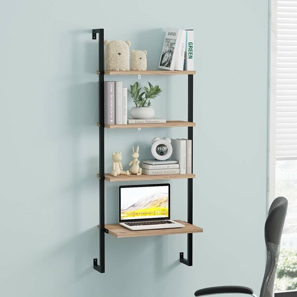 Hanah Home Fali Polc Barna Fekete Masalı