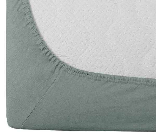 Jersey gyerek lepedő kiságyba mentol 70 x 140 cm