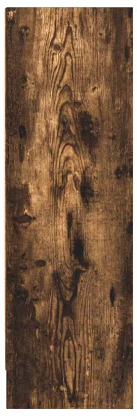 Füstös tölgy színű szerelt fa könyvszekrény 80 x 24 x 76 cm