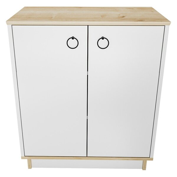 Hanah Home Console White Oak Nüanse - White, Oak