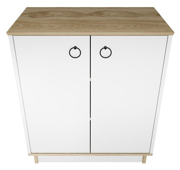 Hanah Home Konzolasztal WhiteOak Nüanse - Tölgy, Fehér