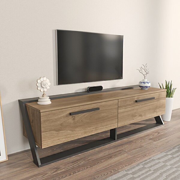 Hanah Home TV-állvány Astrid - dió, fekete