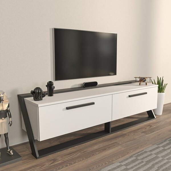 Hanah Home TV állvány Astrid - fehér, fekete