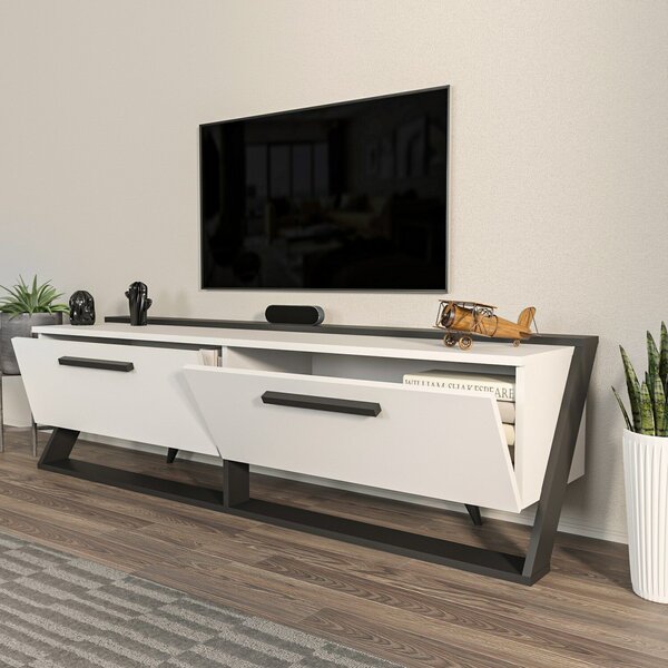 Hanah Home TV állvány Astrid - fehér, fekete