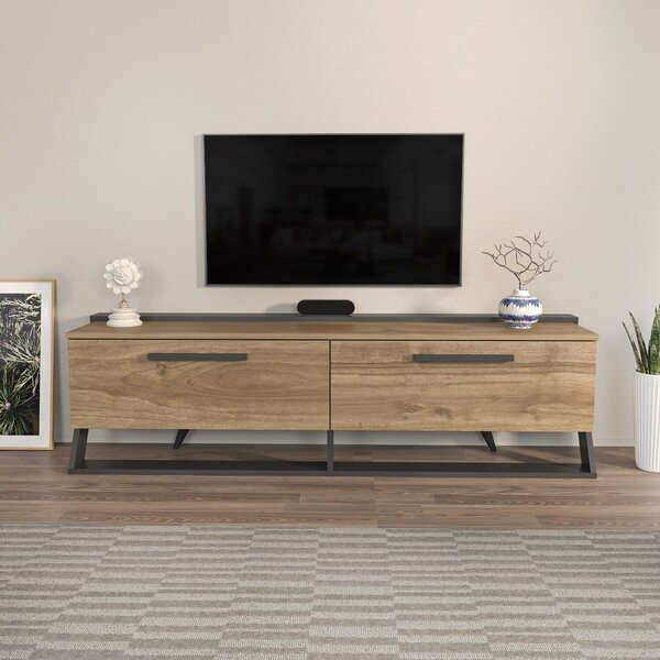 Hanah Home TV-állvány Astrid - dió, fekete