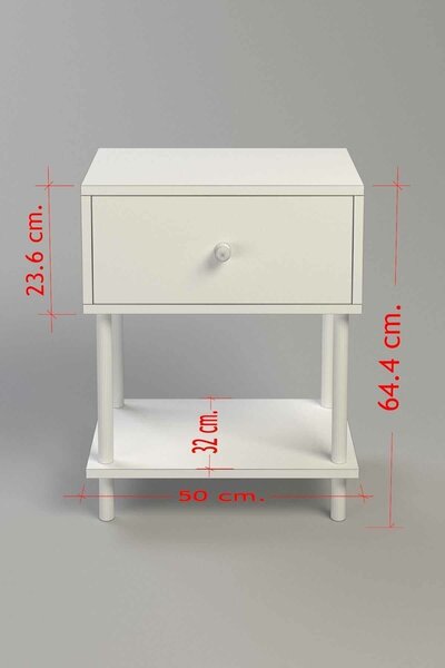 Hanah Home Zafír tölgy Éjjeliszekrény Peka-0002 - Zafír tölgy