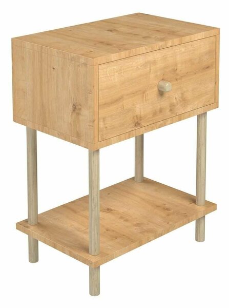 Hanah Home Zafír tölgy Éjjeliszekrény Peka-0002 - Zafír tölgy