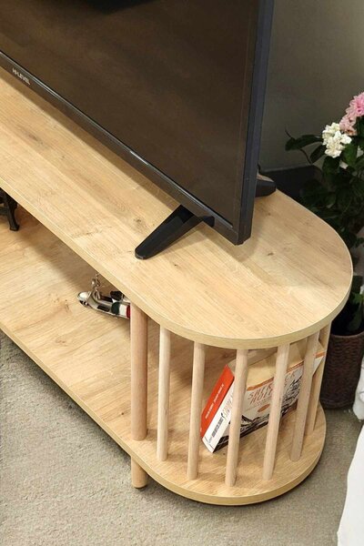 Hanah Home TV Stand Sapphire Oak Peka-0112 - Sapphire Oak
