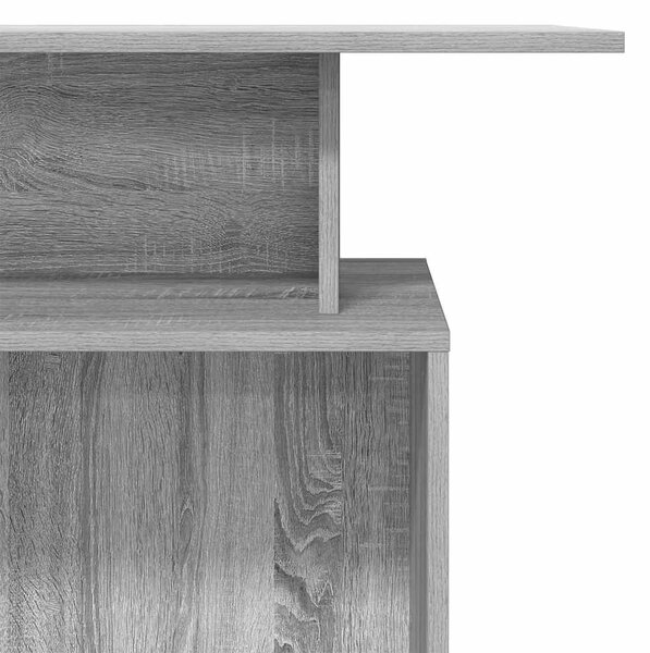 Recepciós pult szürke sonoma 100x40x104 cm szerelt fa