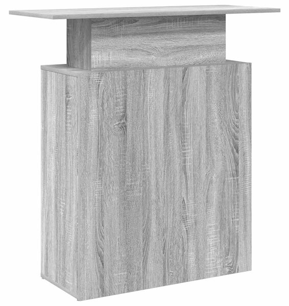 Recepciós pult szürke sonoma 100x40x104 cm szerelt fa