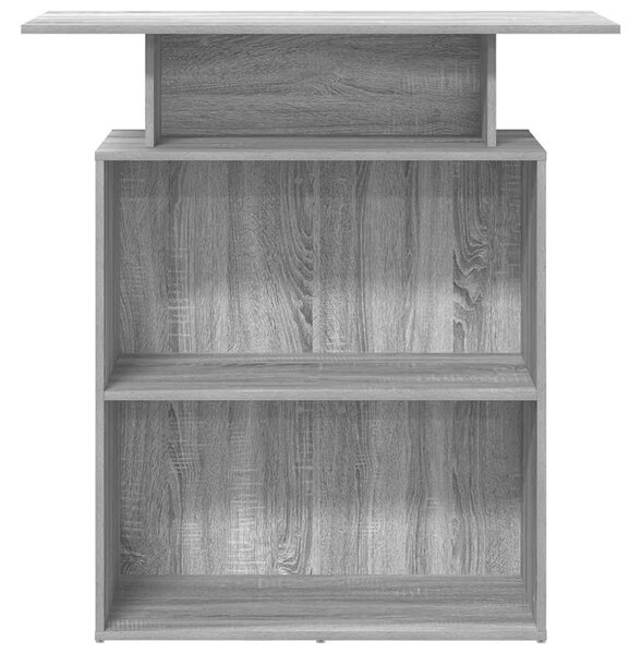 Recepciós pult szürke sonoma 100x40x104 cm szerelt fa