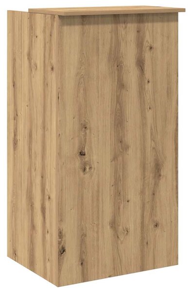 Recepciós pult kézműves tölgy 55x50x103,5 cm szerelt fa