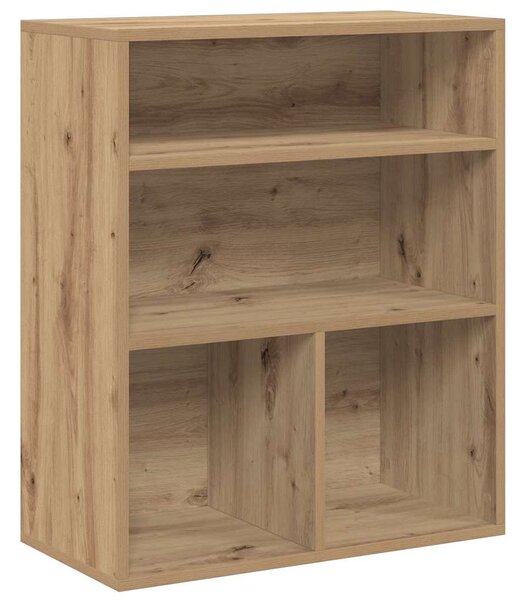 Könyvszekrény kézműves tölgy 60x30x71,5 cm szerelt fa