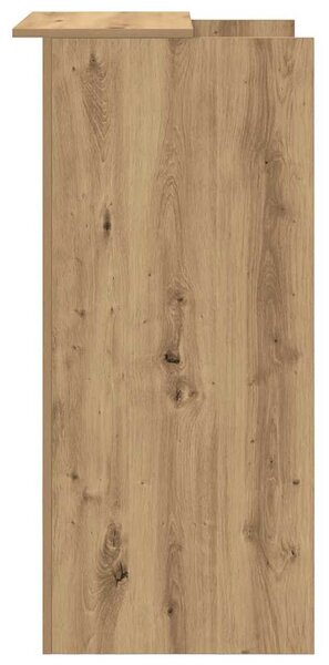 Recepciós pult kézműves tölgy 55x50x103,5 cm szerelt fa
