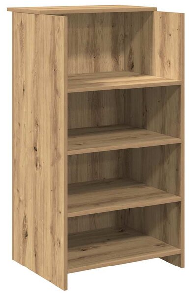 Recepciós pult kézműves tölgy 55x50x103,5 cm szerelt fa