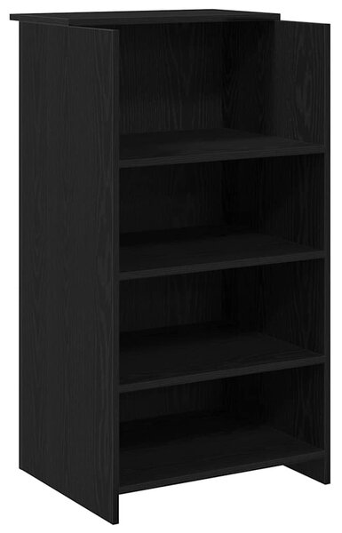 Recepciós pult fekete 55x50x103,5 cm szerelt fa