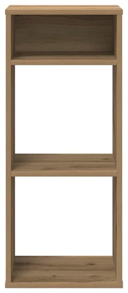 Könyvszekrény kézműves tölgy 34x31x80 cm szerelt fa