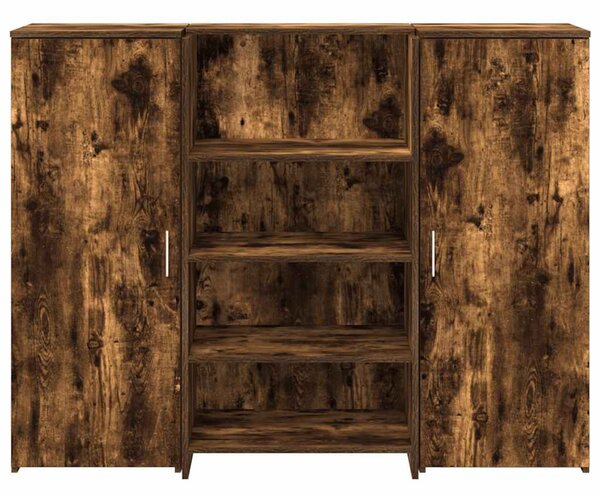 Recepciós pult füstös tölgy 135x50x103,5 cm szerelt fa
