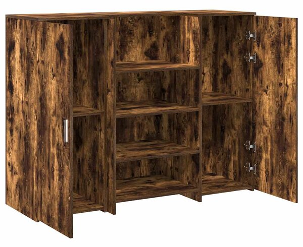 Recepciós pult füstös tölgy 135x50x103,5 cm szerelt fa
