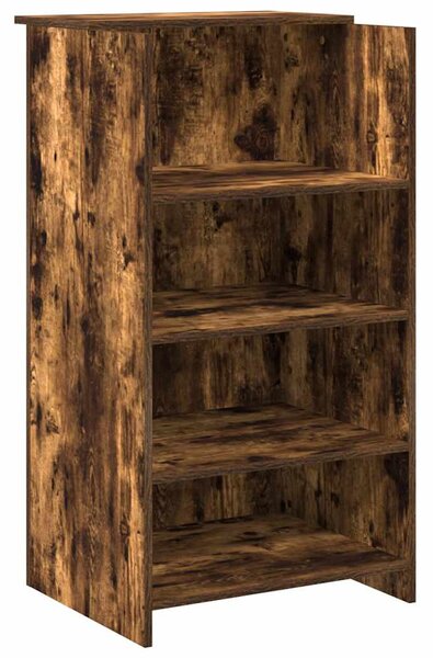 Recepciós pult füstös tölgy 135x50x103,5 cm szerelt fa