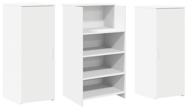 Recepciós pult fehér 135x50x103,5 cm szerelt fa