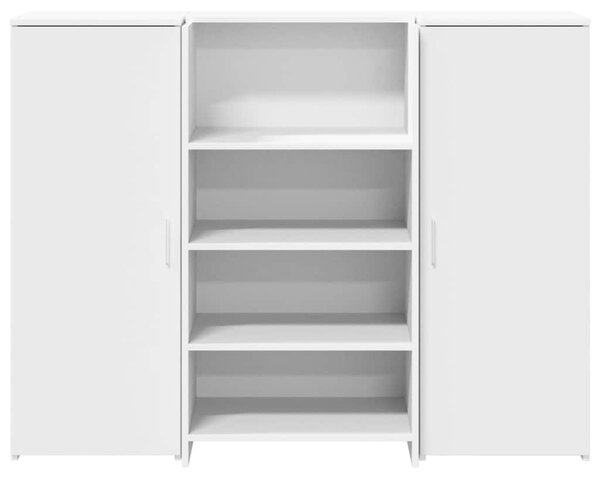 Recepciós pult fehér 135x50x103,5 cm szerelt fa