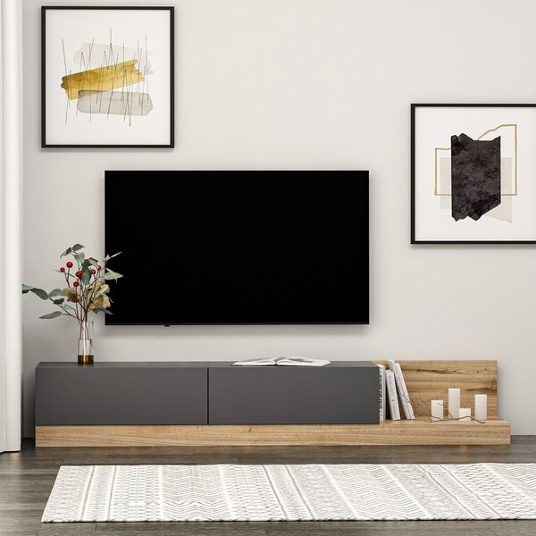 Hanah Home TV állvány antracit dió Majör - antracit, dió