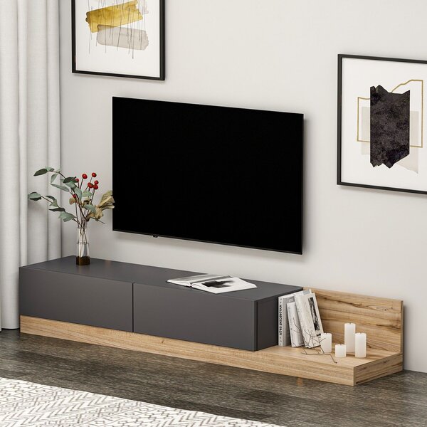 Hanah Home TV állvány antracit dió Majör - antracit, dió