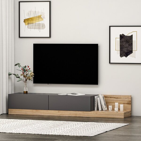 Hanah Home TV állvány antracit dió Majör - antracit, dió