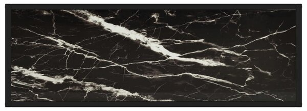 Fekete edzett üveg tálalóasztal 100 x 35 x 75 cm