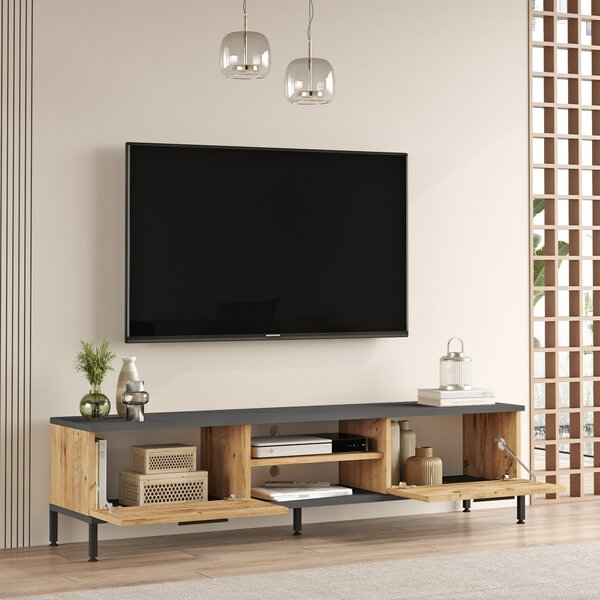 Hanah Home TV Unit Atlantic Pine Anthracite Rl1-Aa