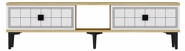 Hanah Home TV Stand Sapphire Oak White Yuka 150 - Sapphire Oak, White