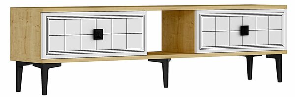 Hanah Home TV Stand Sapphire Oak White Yuka 150 - Sapphire Oak, White